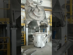 980C 600KG Elektrische gieterij Olieverbrandde kanteloven LPG isolatielaag