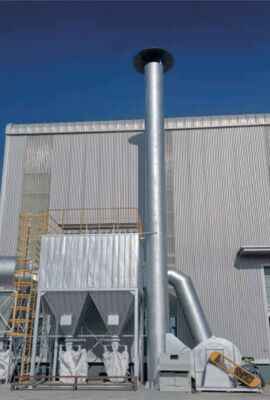 Milieuvriendelijke patroonstofafscheider met groot luchtvolume, hoge stofverwijderingsefficiëntie en PLC-besturingssysteem