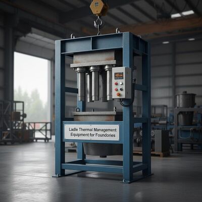 Voorverwarmen van pollepels Verwarmingsvermogen 48 kW Pollepelvoorverwarmer voor overdracht Pollepels Pollepel Thermische beheerapparatuur voor gieterijen