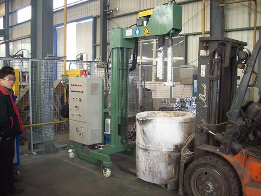Refining Flux Particle Size Control Verstelbare ontgasmachine voor gesmolten aluminium met geraffineerde gasdruk