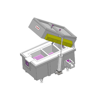 Enige van het de Filter Gesmolten Aluminium van het Plaatschuim Ceramische de Filtratiedoos Gealigneerde het Ontgassen Raffinage