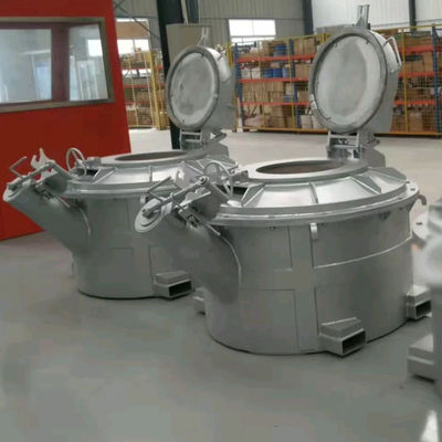 Gesmolten Gerecycleerd het Aluminiummateriaal over lange afstand van de Aluminiumoverdracht Gietlepel