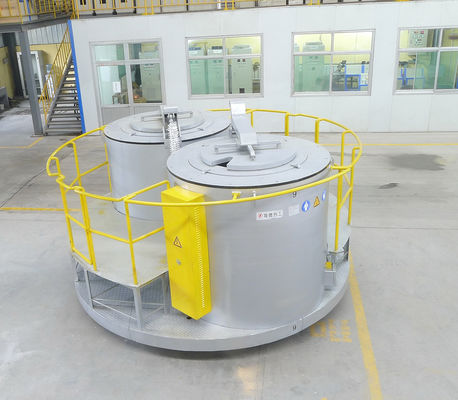 15T de rechthoekige Smeltende Oven +10% 2 schatte Aluminium Vloeibaar het Gieten Bedrag