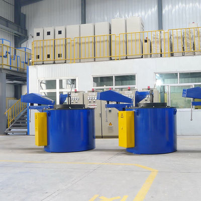 15T de rechthoekige Smeltende Oven +10% 2 schatte Aluminium Vloeibaar het Gieten Bedrag