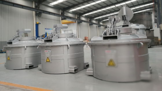 Gesmolten aluminium overbrengingsladders met een natuurlijke temperatuurdaling van ≤12 C/h en een oppervlaktetemperatuurverhoging van ≤50