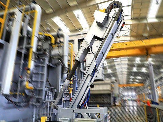 Roterende vloeistofinjector met servomotor, drukregelaar 0-300 mm/s, snelheid en druk 25 MPa voor het raffineren van aluminium