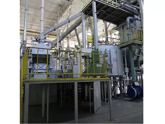 Machine voor het injecteren van zuivere stikstof- of argongas met een aluminiumvloeistoftemperatuur van 680-750 °C en een grafietrotorsnelheid van 0 400 r/min