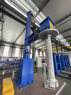 Hoge zuiverheid raffinage grafiet ontgassing rotor en as met 3000 kg totale machine gewicht ≥99,996% Raffinage gas zuiverheid