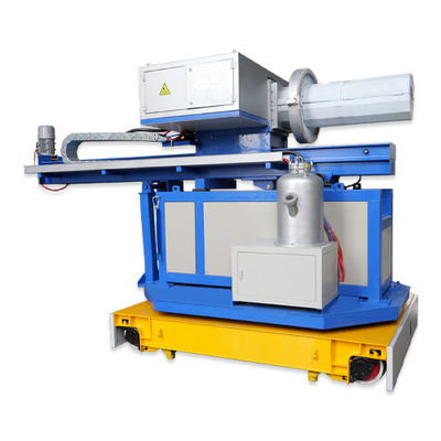 Machine voor het injecteren van zuivere stikstof- of argongas met een aluminiumvloeistoftemperatuur van 680-750 °C en een grafietrotorsnelheid van 0 400 r/min