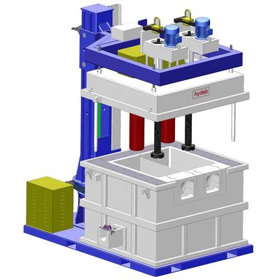 3 fasen aluminium ontgasmachine met grafiet rotorsnelheid van 100-600 R/min en instelbare druk 0,1-0,6 MPa