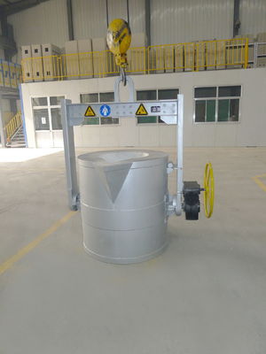 Driefasige vierde draad stroomtoevoer Aluminium ontgasmachine voor fijn raffinageflux deeltjesgrootte ≤5 mm
