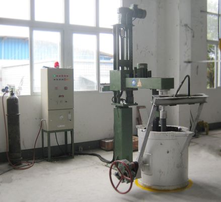 Op maat gemaakte ontgassingsmachine voor gesmolten aluminium met verstelbare raffinagegasdruk MPa en fluxdeeltjesgrootte ≤5 mm