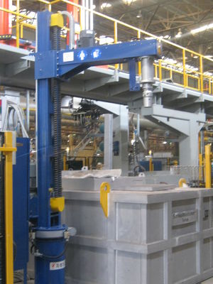 ≤ 5 mm Flusdeeltjesgrootte Aluminium raffinage ontgasmachine met instelbare gasdruk en raffinage