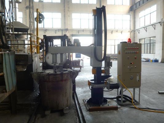 ≤ 5 mm Partikelgrootte raffinagevloeistof Aluminium raffinage ontgassingsmachine met een vermogen van 3 kW