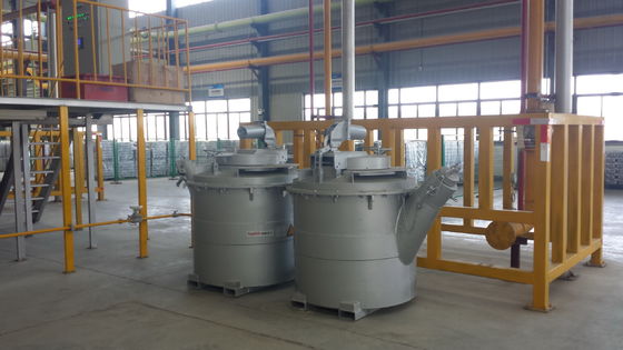 Glatte oppervlakte afwerking Gesmolten aluminium transfer ladles Optimale oplossing voor het overbrengen van aluminium