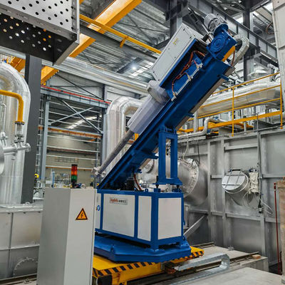 Isolatie van klasse F Rotary Flux Injector met 600 Rpm verstelbare rotorsnelheid en PLC-besturing voor aluminium smeltbehandeling