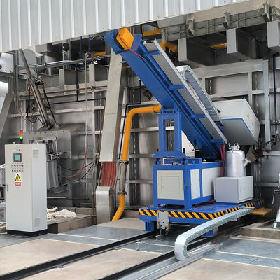 Roterende vloeistofinjector met servomotor, drukregelaar 0-300 mm/s, snelheid en druk 25 MPa voor het raffineren van aluminium