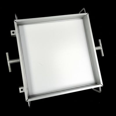 Transparante Filtratiebox met 2 pond capaciteit en 17''*17''*1 plaat afmeting voor aluminium smelten en gieten