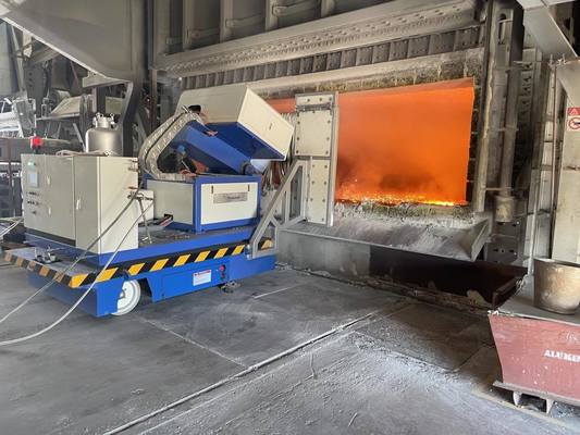 930 kg 880mm Baar het Kleine Elektrische Aluminium het Smelten Ovenaluminium Snelle Smelten