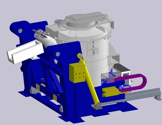 Veiligheidsvoorzieningen en giettuit voor overbrengingsketels voor gesmolten aluminium