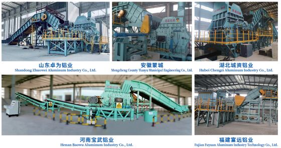 Geavanceerde aluminium schroot sorteermachine met Eddy Current Separators, LIBS en NIR-sensor-gebaseerde sorteermachines voor recycling van hoge zuiverheid