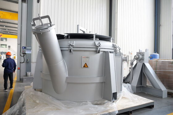 Roterende vloeistofinjector met instelbare ontgasingssnelheid en grafietrotorschacht voor de veredeling van aluminium met hoog zuiverheidszuurgas