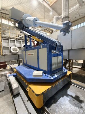 Roterende vloeistofinjector met instelbare ontgasingssnelheid en grafietrotorschacht voor de veredeling van aluminium met hoog zuiverheidszuurgas