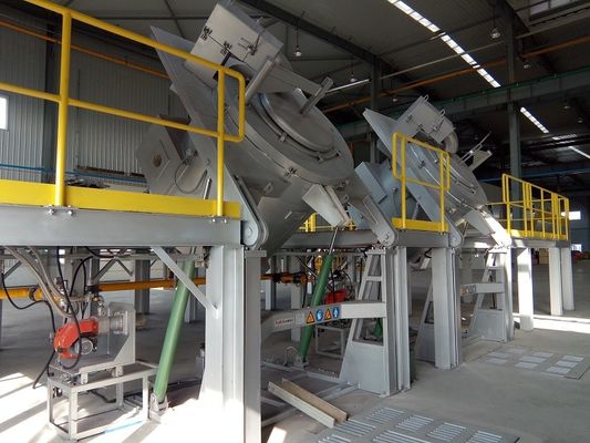 850 C Temperatuur van gesmolten aluminium met een capaciteit van 1000 kg