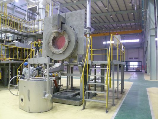 930KG NG Industrieel het Verwarmen Aluminium dat en Holdingsoven het Overhellen het Gieten smelt