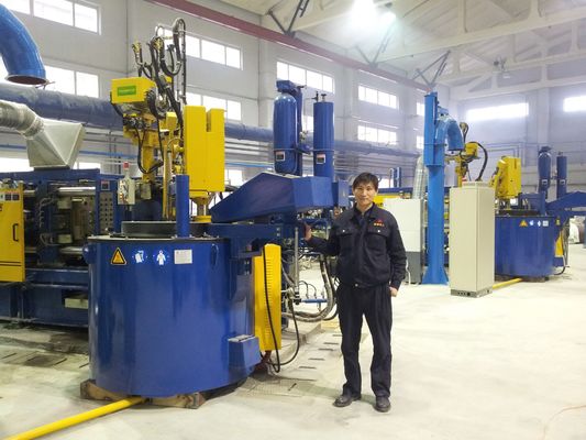 De blauwe Elektrische Oven van 1000KG voor Aluminium het Smelten de Volledige Verbranding van de Holdingsoven