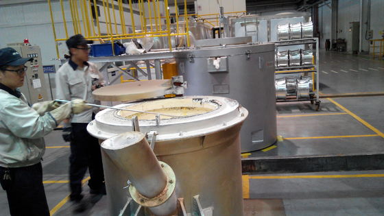 Hoogprecisie aluminium smeltoven met ± 1C temperatuurregeling en PLC-besturingssysteem