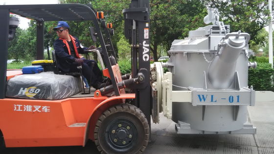 De stofvrije 1200KG-Gietlepel van het de OvenGietijzer van de Gietlepelmetallurgie voor Lood die 2.5t/M3 gieten