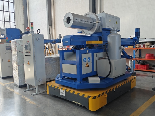 Grafiet Rotor Snelheid 0～400r/min Roterende Flux Injector Blauw en Geel Ontwerp met Raffinage en Ontgassingstijd 0～99min