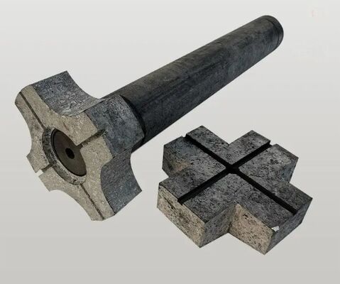 Anti-oxidatie Grafiet Rotor en Roterende Flux Injector met 90mm Diameter en 950mm Lengte voor Aluminium Ontgassing