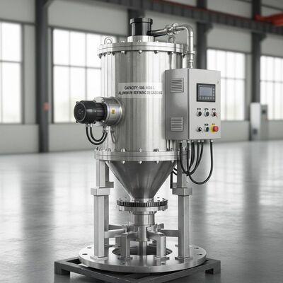 Capaciteit 500-1000 L H aluminium Raffinage ontgassingsmachine flenzen gemonteerd type ontworpen om aluminium smelt controle te verbeteren